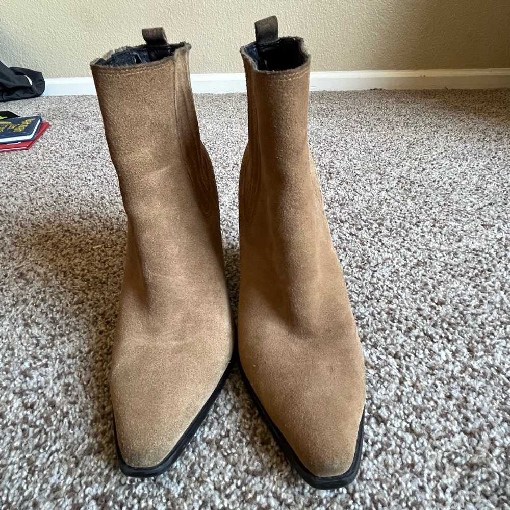 Kendall & Kylie Camel Ankle Booties